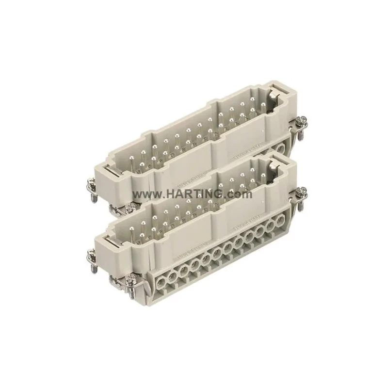 HARTING Heavy Duty Power Connector Insert 16A Han E Series Male 48 Contacts 09330242611