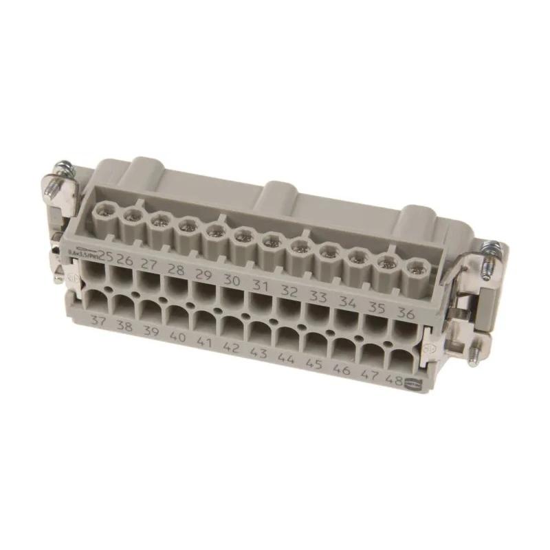 HARTING Heavy Duty Power Connector Insert 16A Han E Series Male 48 Contacts 09330242611