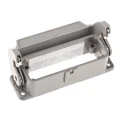 HARTING Han A Range Heavy Duty Power Connector Housing 16A Bulkhead Mount Die Cast Aluminium IP65 09200160301