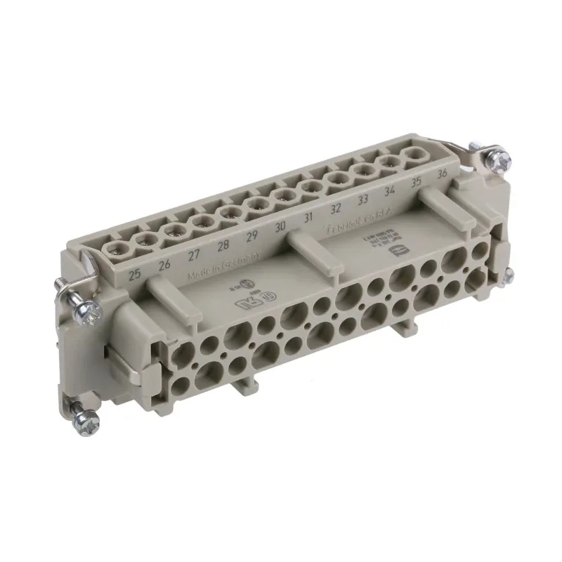 HARTING Heavy Duty Power Connector Insert 24 Contacts, 16A, Han E Series Female, 500V, Cable Mount 09330242711