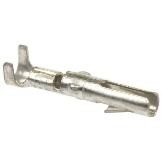 TE Connectivity 3203 Series Female Crimp Terminal, 20 AWG Min Crimp, 17 AWG Max, Brass Contact, Tin Plating, Crimp 163304-2