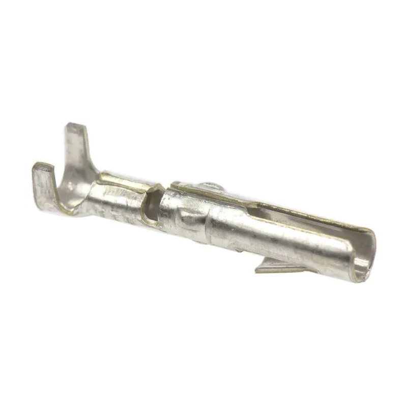 TE Connectivity 3203 Series Female Crimp Terminal, 20 AWG Min Crimp, 17 AWG Max, Brass Contact, Tin Plating, Crimp 163304-2
