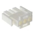 Molex Universal MATE-N-LOK Male Connector Housing 6.35 mm Pitch 3 Way 1 Row Straight 350766-1