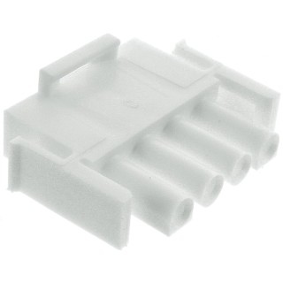 Molex Universal MATE-N-LOK Male Connector Housing 6.35 mm Pitch 4 Way 1 Row Straight 350779-1