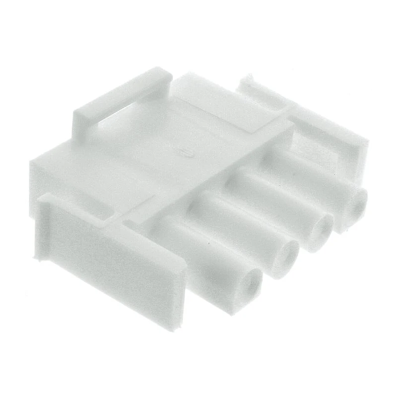 Molex Universal MATE-N-LOK Male Connector Housing 6.35 mm Pitch 4 Way 1 Row Straight 350779-1