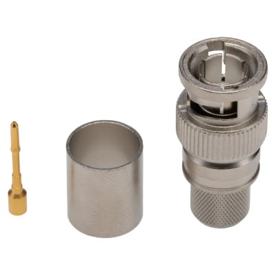 Telegartner 75Ω BNC Series Coaxial Connector Cable Male BNC, Straight Body Crimp J01002A0054