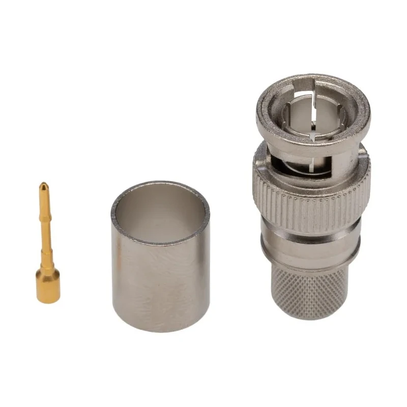 Telegartner 75Ω BNC Series Coaxial Connector Cable Male BNC, Straight Body Crimp J01002A0054