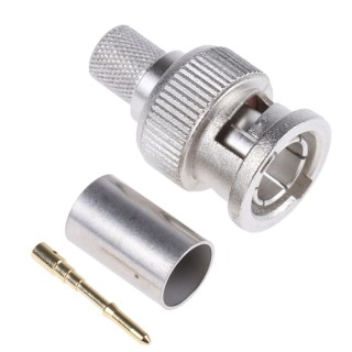 Telegartner BNC Series Coaxial Connector Cable Male BNC, 75 Ω, Straight Body Crimp J01002A0056