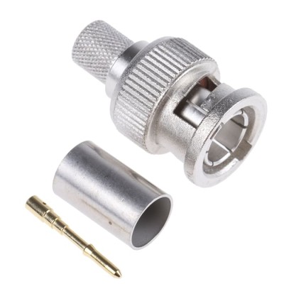 Telegartner BNC Series Coaxial Connector Cable Male BNC, 75 Ω, Straight Body Crimp J01002A0056