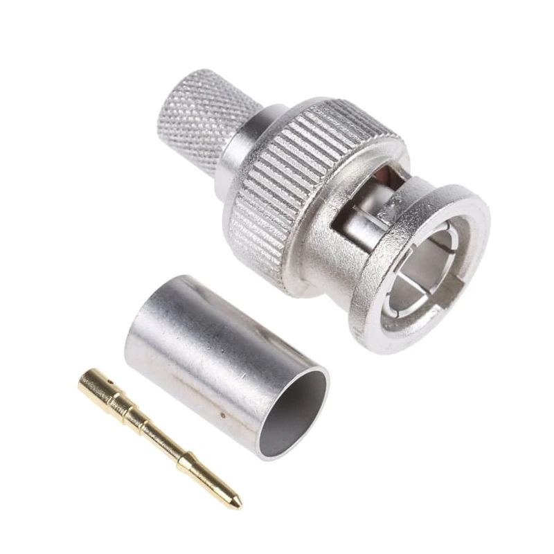 Telegartner BNC Series Coaxial Connector Cable Male BNC, 75 Ω, Straight Body Crimp J01002A0056