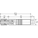 binder Sensor Actuator Cable Female 3 Way Straight to Unterminated 4 Way Free End, 2 m 79-3108-52-04