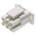 Molex Universal MATE-N-LOK Male Connector Housing 6 Way 2 Row 6.35 mm Pitch Nylon 350715-1