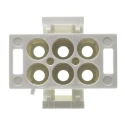 Molex Universal MATE-N-LOK Male Connector Housing 6 Way 2 Row 6.35 mm Pitch Nylon 350715-1