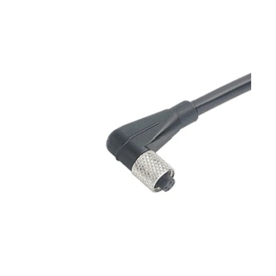 binder Sensor Actuator Cable Female 3 way Right Angle to Unterminated 4 way Free End, Polyurethane Jacket 79-3110-32-04