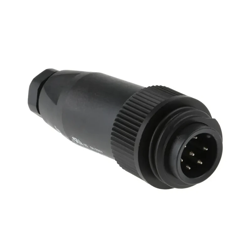 binder Circular Connector, 7 Contacts, Cable Mount, RD24 Size, Male Plug, 250V, 10A, IP65 & IP67, 693 Series RD24