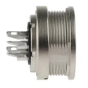 binder Circular Connector 4 Contacts Panel Mount M16 Socket Female IP40 680 Series 09-0312-00-04
