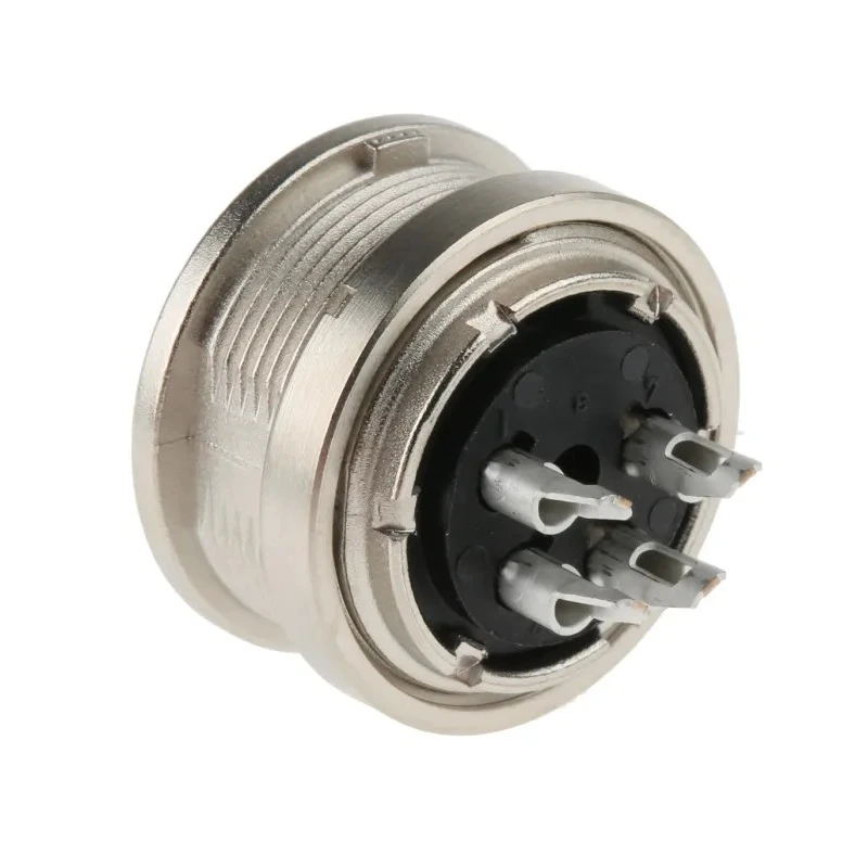 binder Circular Connector 4 Contacts Panel Mount M16 Socket Female IP40 680 Series 09-0312-00-04