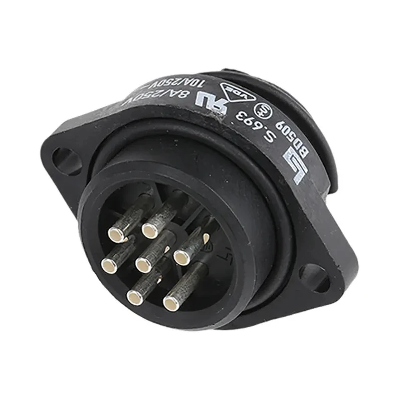binder Circular Connector, 7 Contacts, Panel Mount, Socket, Male, IP67, Nylon Housing, 10A, 250V, 693 Series 09-4227-00-07