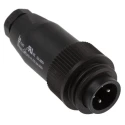 binder Circular Connector, 4 Contacts, Cable Mount, Plug, Male, IP65 IP67, 16A, 400V, 693 Series RD24