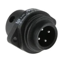 binder Power Connector 4 Contacts Panel Mount Plug Male IP67 693 Series 09-4223-00-04