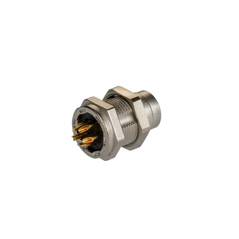 binder Circular Connector 5 Contacts Panel Mount M9 Socket Male IP40 Nylon Housing 125V 3A 711 Series 09-0097-00-05