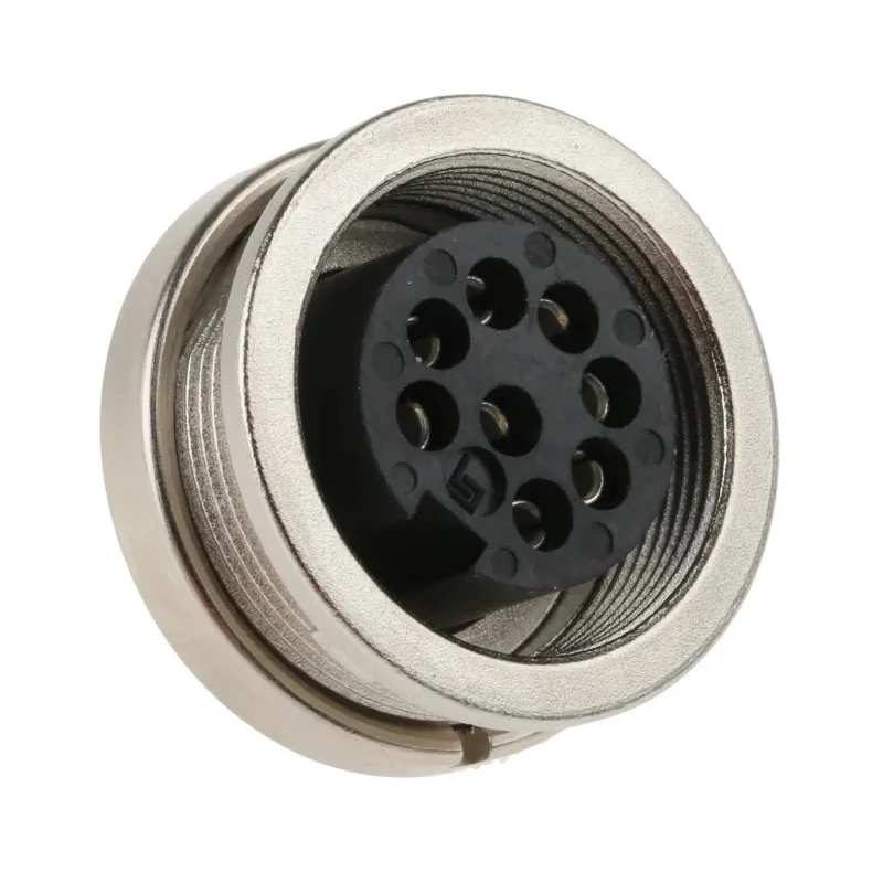 binder Circular Connector, 8 Contacts, Panel Mount, M16 Connector, Socket, Female, IP40, 680 Series 09-0474-00-08