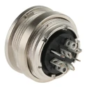 binder Circular Connector, 8 Contacts, Panel Mount, M16 Connector, Socket, Female, IP40, 680 Series 09-0474-00-08