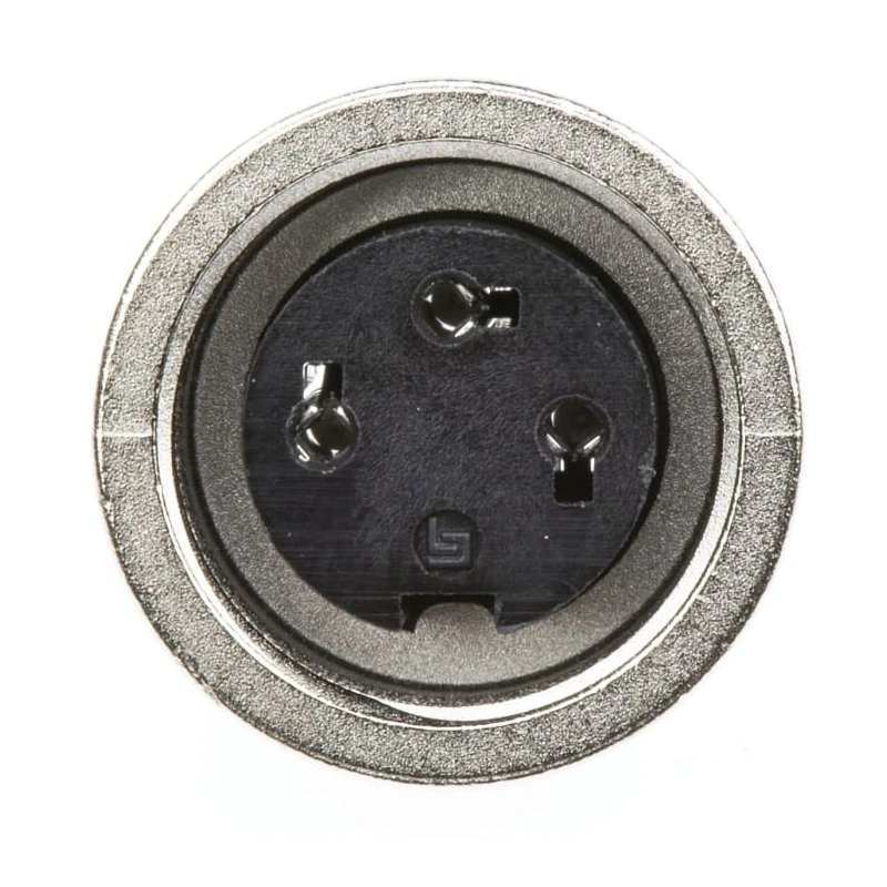 binder Circular Connector, 3 Contacts, Panel Mount, M16 Connector, Socket, Female, IP40, 250V, 7A, Die Cast 09-0308-00-03