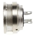 binder Circular Connector, 3 Contacts, Panel Mount, M16 Connector, Socket, Female, IP40, 250V, 7A, Die Cast 09-0308-00-03