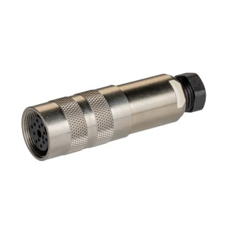 binder Circular Connector 12 Contacts Cable Socket Female M16 Connector 60V 3A IP67 Copper Zinc Alloy 423 99-5130-15-12