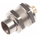 binder Circular Connector 7 Contacts Panel Mount M9 Socket Male IP40 Nylon Housing 125V 1A 711 Series 09-0477-00-07