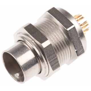 binder Circular Connector 7 Contacts Panel Mount M9 Socket Male IP40 Nylon Housing 125V 1A 711 Series 09-0477-00-07