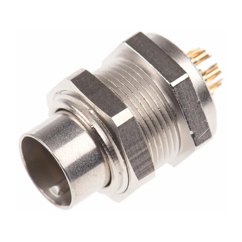 binder Circular Connector 7 Contacts Panel Mount M9 Socket Male IP40 Nylon Housing 125V 1A 711 Series 09-0477-00-07