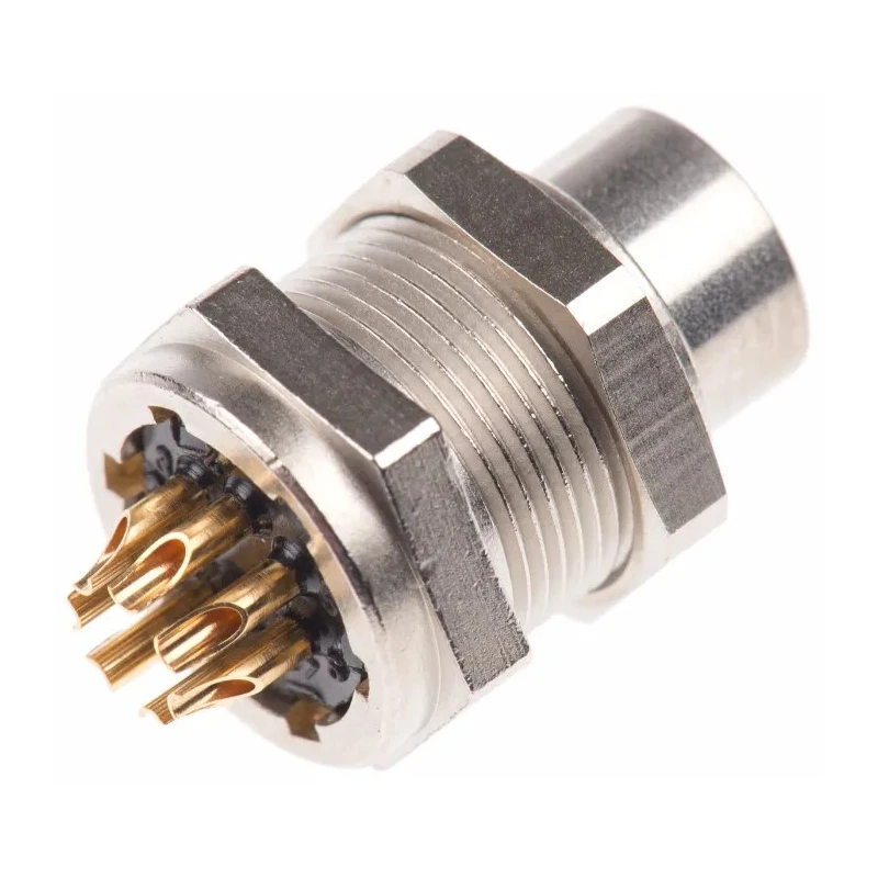 binder Circular Connector 7 Contacts Panel Mount M9 Socket Male IP40 Nylon Housing 125V 1A 711 Series 09-0477-00-07