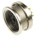 binder Circular Connector, 12 Contacts, Panel Mount, M16 Connector, Socket, Female, IP40, 680 Series 09-0332-00-12