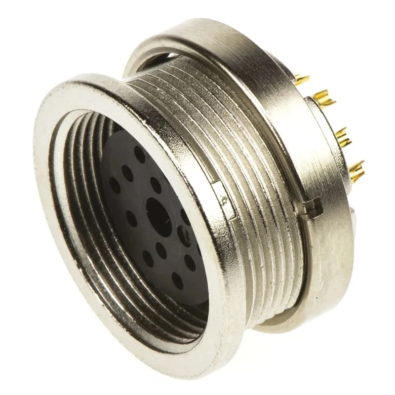 binder Circular Connector, 12 Contacts, Panel Mount, M16 Connector, Socket, Female, IP40, 680 Series 09-0332-00-12