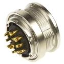 binder Circular Connector, 12 Contacts, Panel Mount, M16 Connector, Socket, Female, IP40, 680 Series 09-0332-00-12