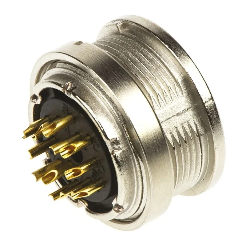 binder Circular Connector, 12 Contacts, Panel Mount, M16 Connector, Socket, Female, IP40, 680 Series 09-0332-00-12