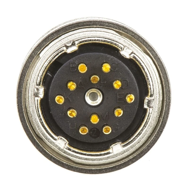 binder Circular Connector, 12 Contacts, Panel Mount, M16 Connector, Socket, Female, IP40, 680 Series 09-0332-00-12