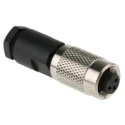 binder Industrial Circular Connector 3 Contacts Cable M9 Socket Female IP67 712 Series 