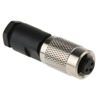 binder Industrial Circular Connector 3 Contacts Cable M9 Socket Female IP67 712 Series 