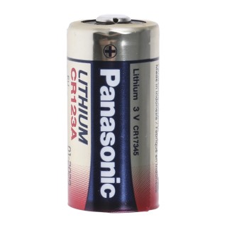 Panasonic Lithium Manganese Dioxide 3 V Camera Battery, 1.4 Ah, 17 mm CR-123AL/1BP