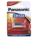 Panasonic Lithium Manganese Dioxide 3 V Camera Battery, 1.4 Ah, 17 mm CR-123AL/1BP