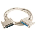 Roline Male D-Sub 25-Pin to Female DB25 Serial Cable 9 m Polyvinyl Chloride SUB-D Series DB25