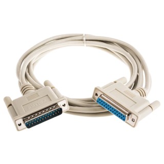 Roline Male D-Sub 25-Pin to Female DB25 Serial Cable 9 m Polyvinyl Chloride SUB-D Series DB25