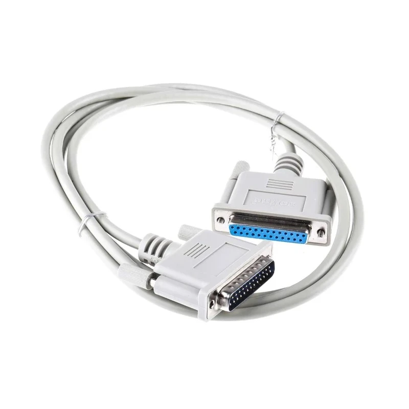 Roline Male D-Sub 25-Pin to Female DB25 Serial Cable 1.8 m PVC Jacket DB25
