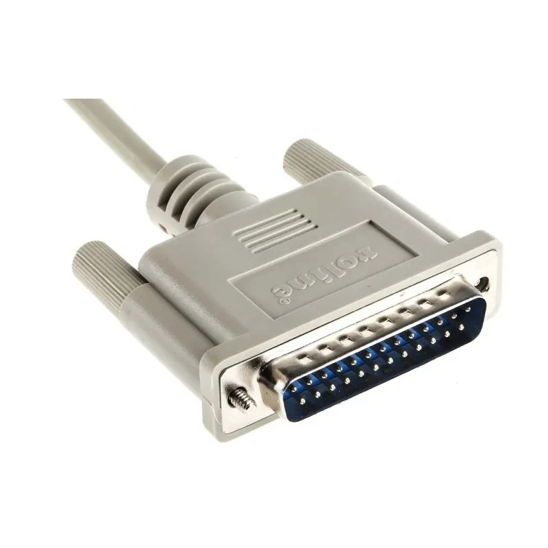 Roline Male D-Sub 25-Pin to Female DB25 Serial Cable 1.8 m PVC Jacket DB25