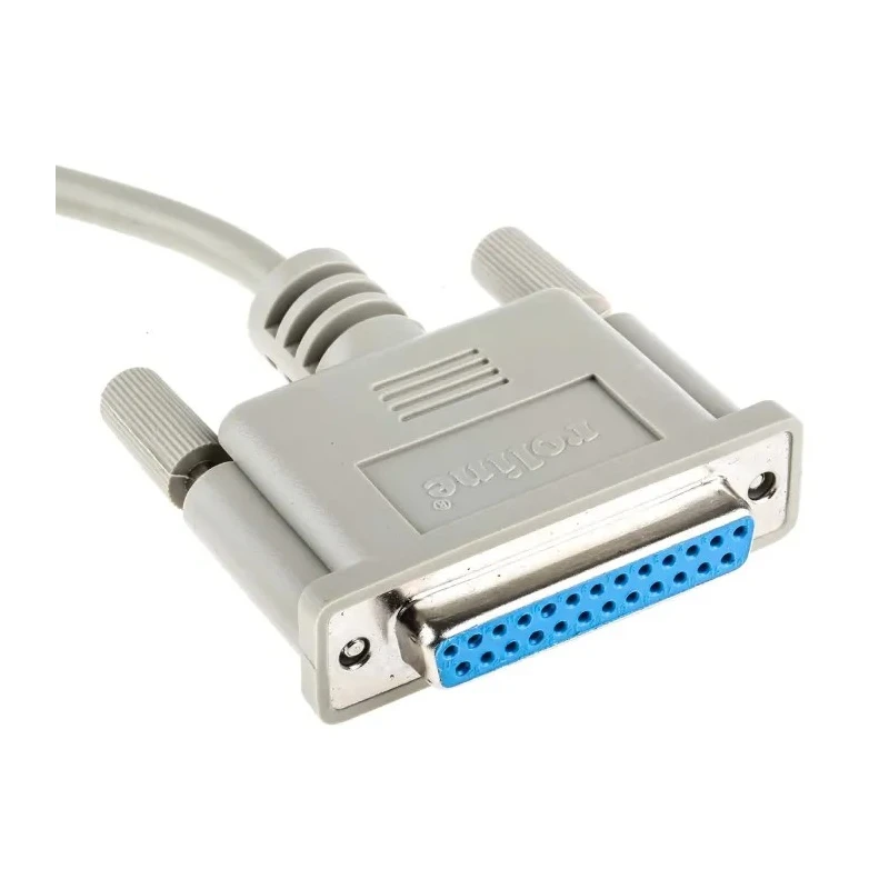 Roline Male D-Sub 25-Pin to Female DB25 Serial Cable 1.8 m PVC Jacket DB25
