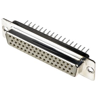 HARTING D-Sub Standard 50 Way Straight Through Hole Female Connector 2.76 mm Pitch 09670504754