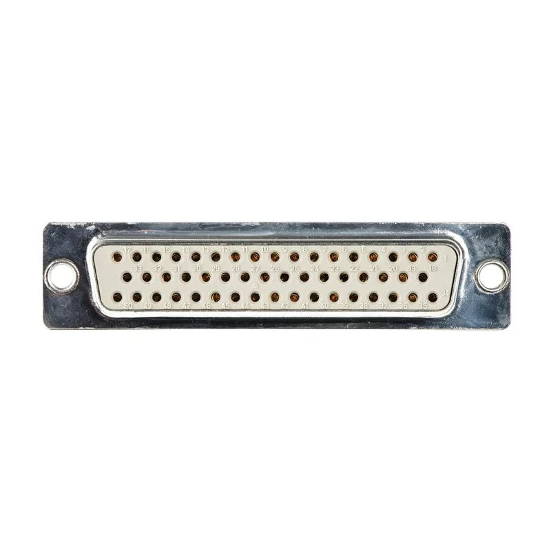 HARTING D-Sub Standard 50 Way Straight Through Hole Female Connector 2.76 mm Pitch 09670504754